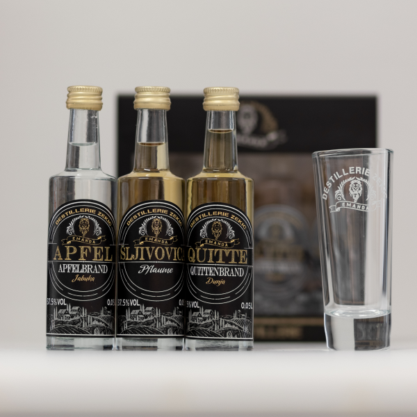 Zekic Destillerie - Zekic Geschenkbox Apfel + Sljivo + Quitte 0,05l