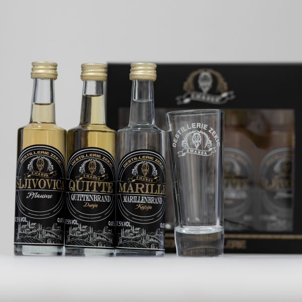 Zekic Destillerie - Zekic Geschenkbox Marille + Sljivo + Quitte 0,05l